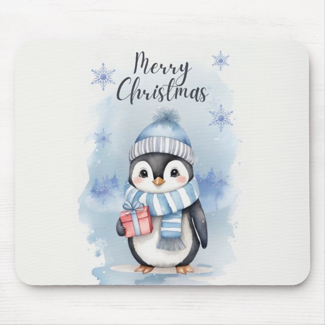 Cute Penguin 2 Mouse Pad (Front)