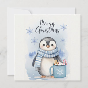 "Cute Penguin 3" Thank You Card