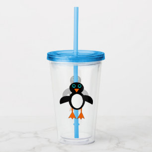 Cute Penguin Acrylic Tumbler