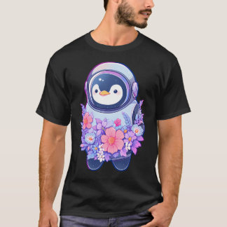 Cute Penguin Astronaut T-Shirt