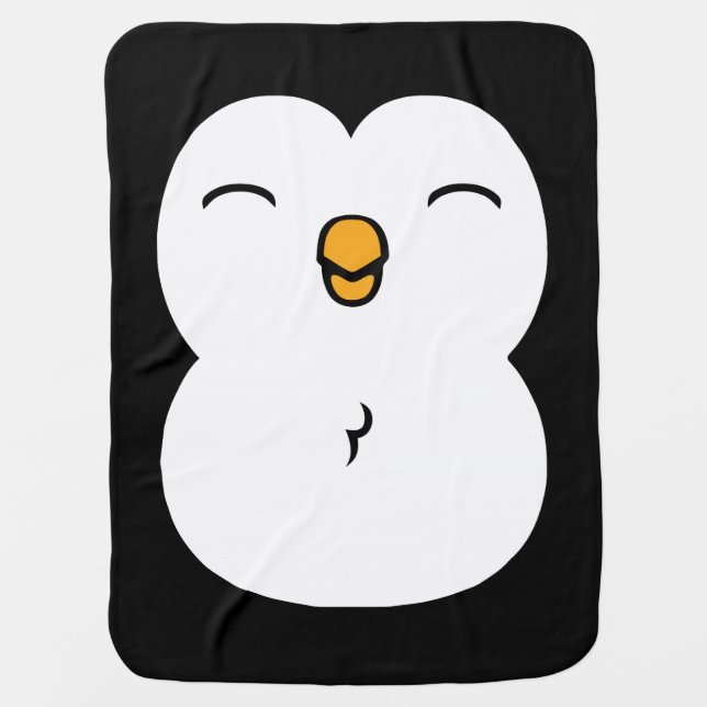 Cute Penguin Baby Blanket (Front)