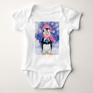 Cute Penguin Baby Bodysuit