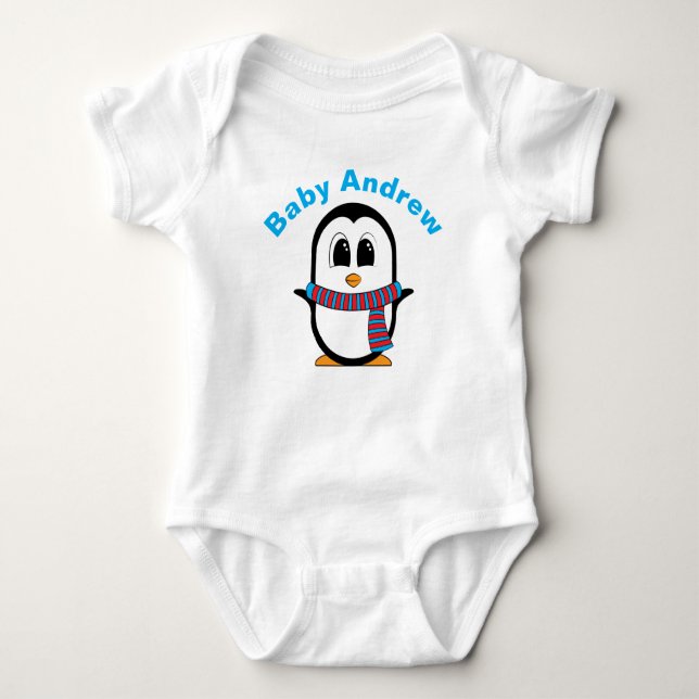 Cute penguin Baby Creeper (Front)