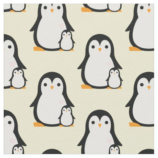 Cute Penguin Baby Nursery Room Decor Fabric