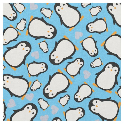 Cute Penguin Baby Nursery Room Decor Fabric