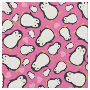Cute Penguin Baby Nursery Room Decor Fabric