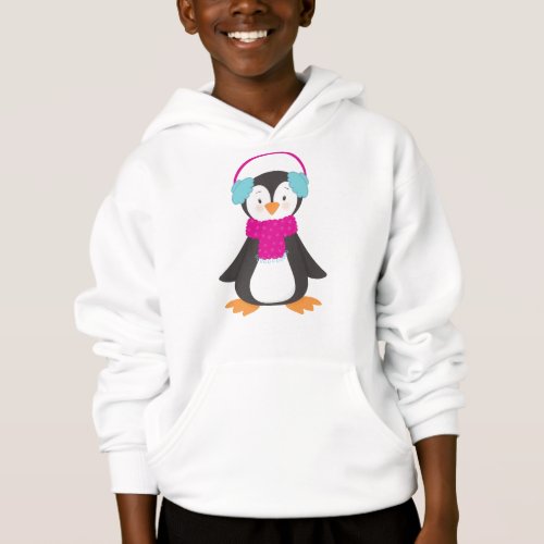 Cute Penguin Baby Penguin Penguin With Scarf Hoodie