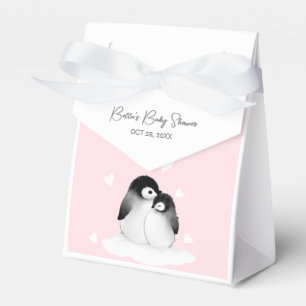 Cute Penguin Baby Shower Favor Boxes