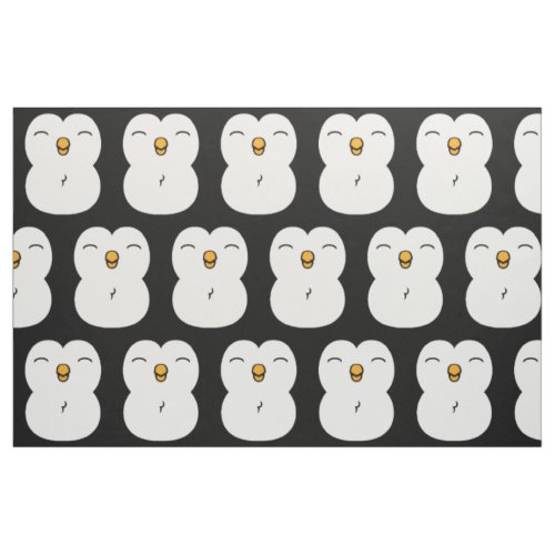 Cute Penguin Belly Pattern Fabric