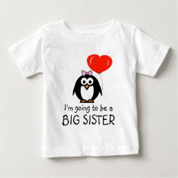 Cute penguin Big Sister baby dress for sibling Baby T-Shirt
