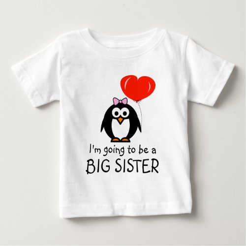 Cute penguin Big Sister baby dress for sibling Baby T_Shirt