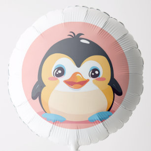 Cute Penguin Bird Ice animal Birthday Party Balloon