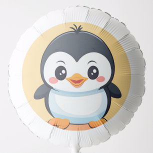 Cute Penguin Bird Ice animal Birthday Party Balloon