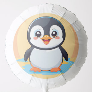 Cute Penguin Bird Ice animal Birthday Party Balloon