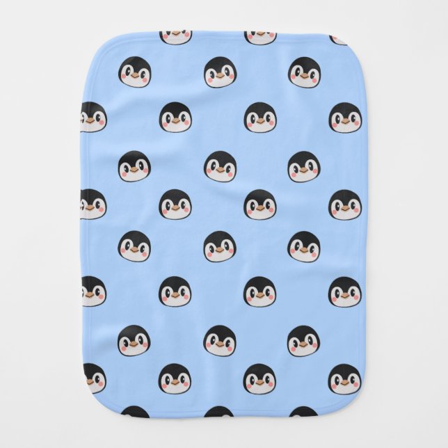 Cute Penguin Burp Cloth (Front)