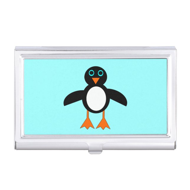 Cute Penguin Business Card Holder (Front)