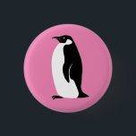 Cute Penguin Button<br><div class="desc">Hope you like this fun design. Add your own text if you like. Check my shop for more matching items like stickers,  cards,  mugs,  towels,  shirts as well as other fruity patterns. Thanks for shopping with me! if you'd like something custom let me know!</div>
