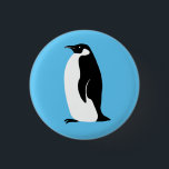 Cute Penguin Button<br><div class="desc">Hope you like this fun design. Add your own text if you like. Check my shop for more matching items like stickers,  cards,  mugs,  towels,  shirts as well as other fruity patterns. Thanks for shopping with me! if you'd like something custom let me know!</div>