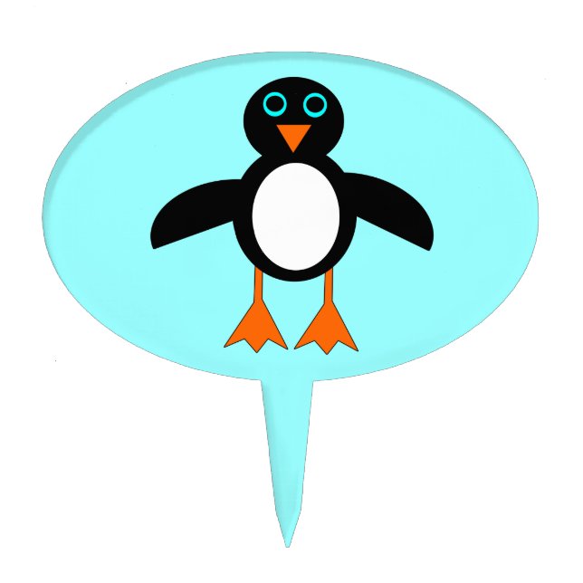 Cute Penguin Cake Pick (Front)
