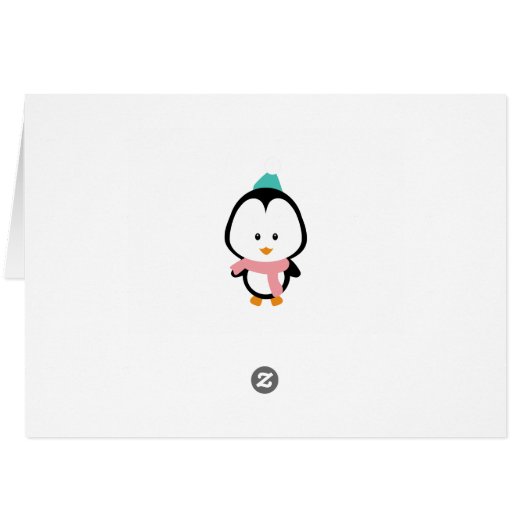 Cute penguin cartoon (Back Horizontal)