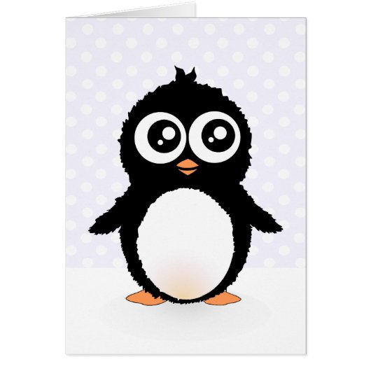 Cute penguin cartoon cards (Front)