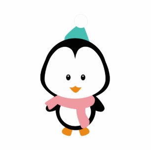 Cute penguin cartoon cutout