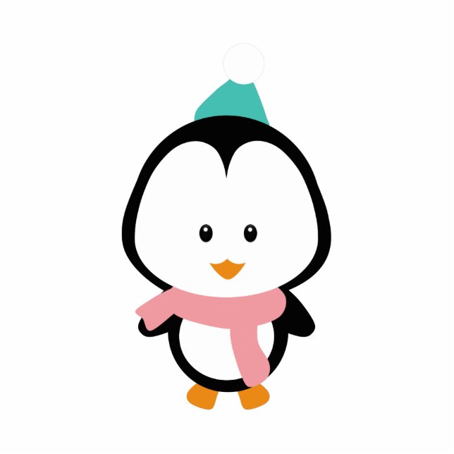 Cute penguin cartoon cutout (Front)