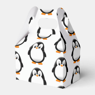 Cute Penguin Cartoon Favor Boxes