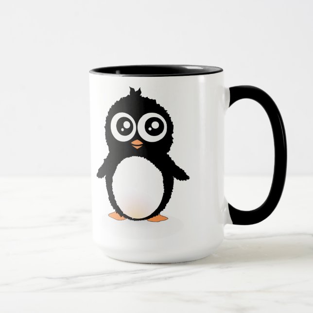 Cute penguin cartoon mug (Right)