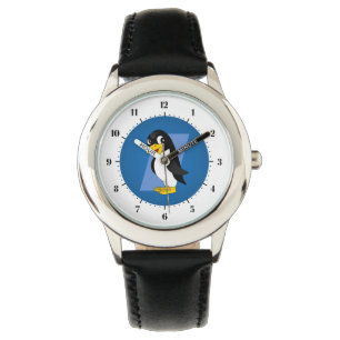 Cute penguin cartoon watch