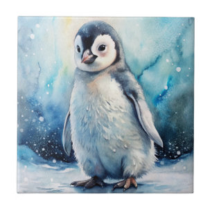Cute Penguin Ceramic Tile