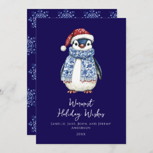 Cute Penguin Christmas Card