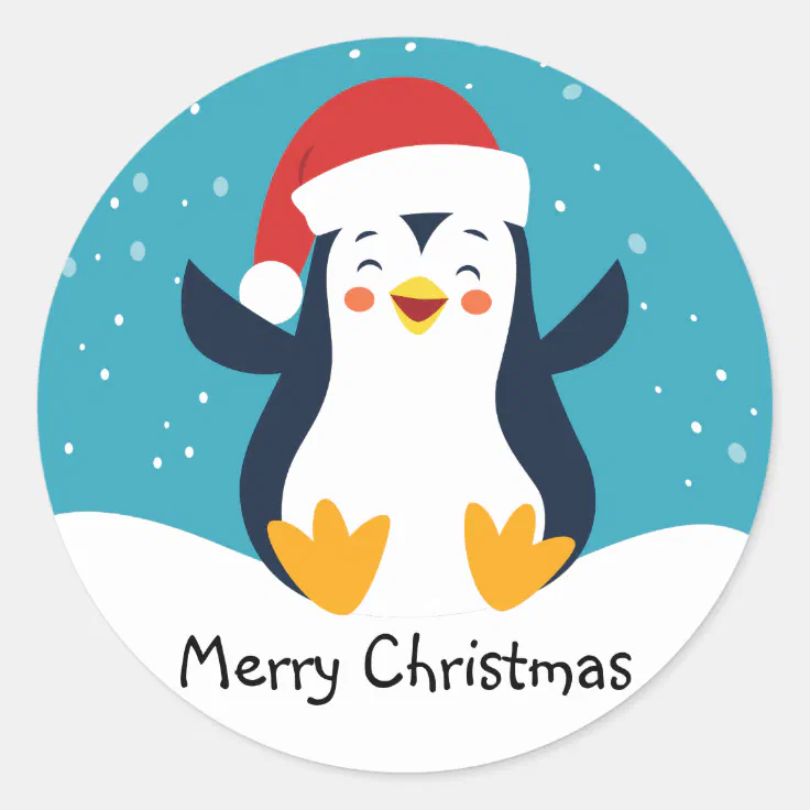 Cute Penguin Christmas Envelope Seals | Zazzle Cute Penguin Christmas Envelope Seals | Zazzle