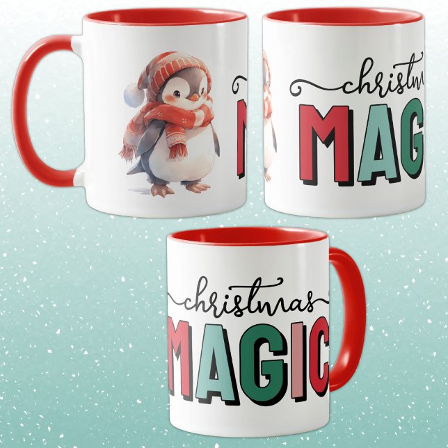 Cute penguin christmas magic mug (Creator Uploaded)