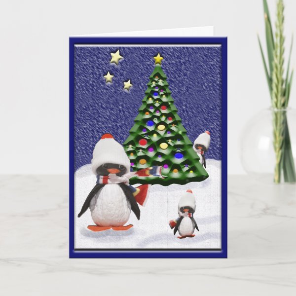 Cute Penguin Christmas Paradise Custom