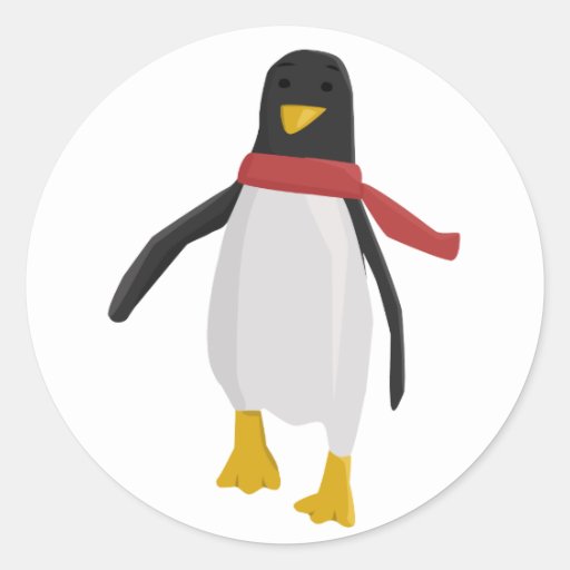 Cute Penguin Clip Art Sticker | Zazzle