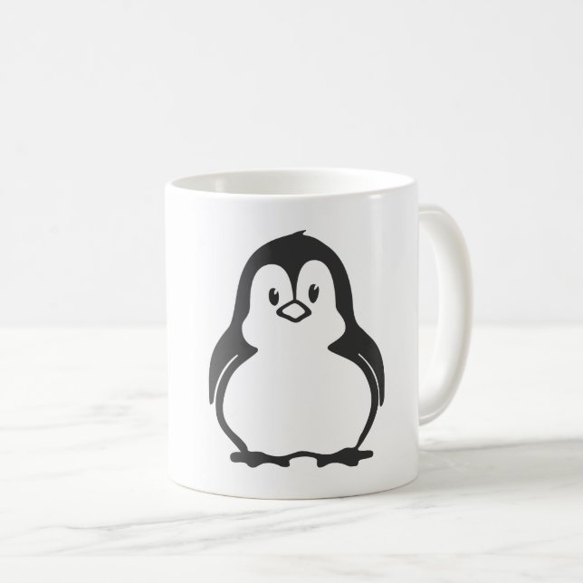 Cute Penguin Coffee Mugs (Front Right)