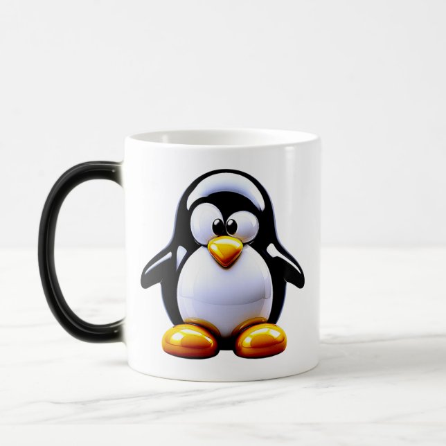 Cute Penguin Color Morph Mug (Left)