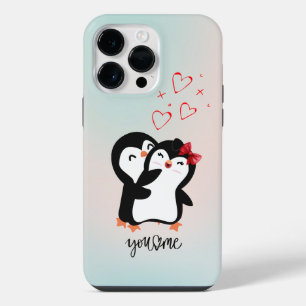 Cute Penguin couple phone case