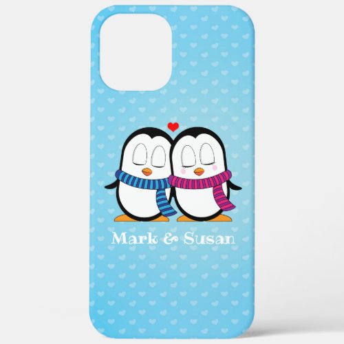 Cute Penguin Couple Phone Case