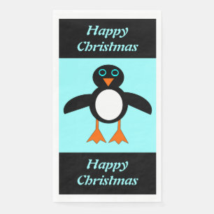 Cute Penguin Custom Paper Guest Towels