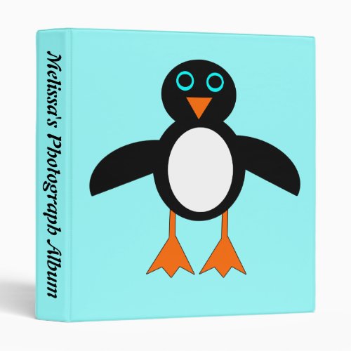 Cute Penguin Custom Photo Album Binder