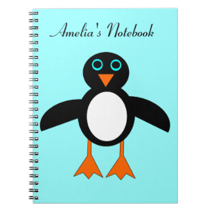 Cute Penguin Customizable Notebook