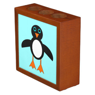 Cute Penguin Desk Tidy Pencil/Pen Holder
