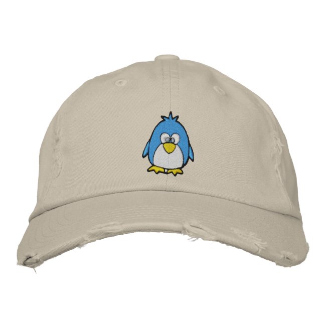cute penguin embroidered baseball hat (Front)