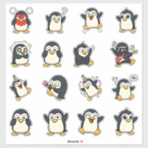 Cute Penguin Emoji Sticker Pack