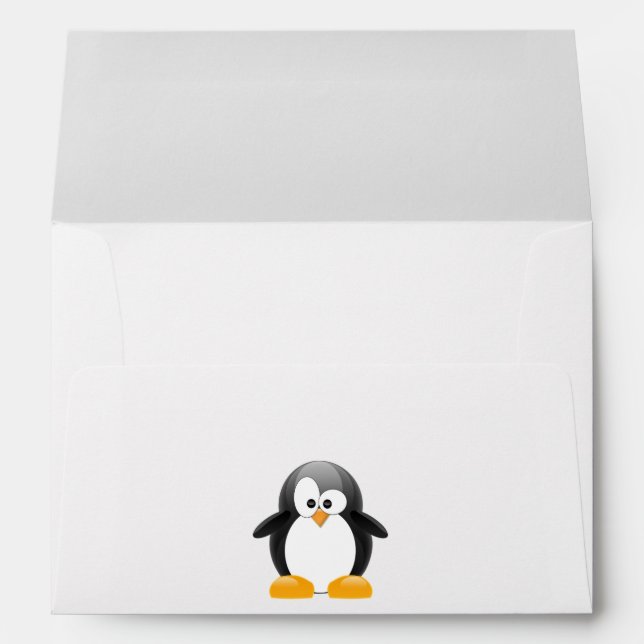 Cute Penguin Envelope (Back (Bottom))