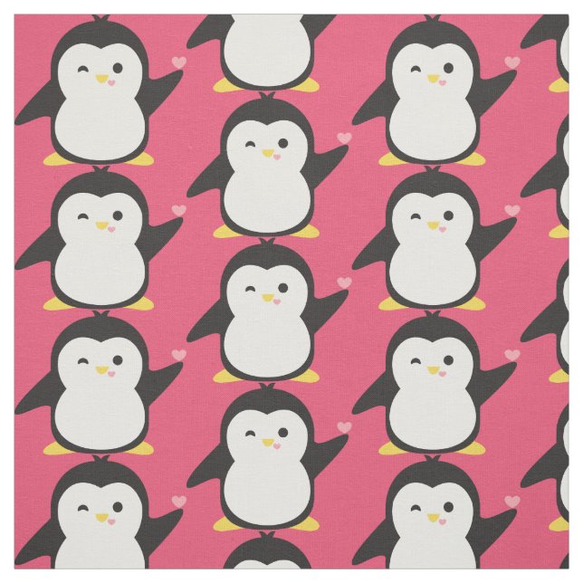 Cute Penguin Fabric (Swatch)