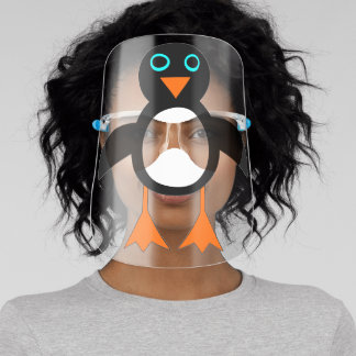 Cute Penguin Face Shield