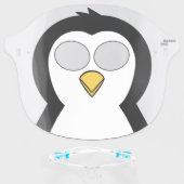 Cute Penguin Face Shield (Front w/Glasses)